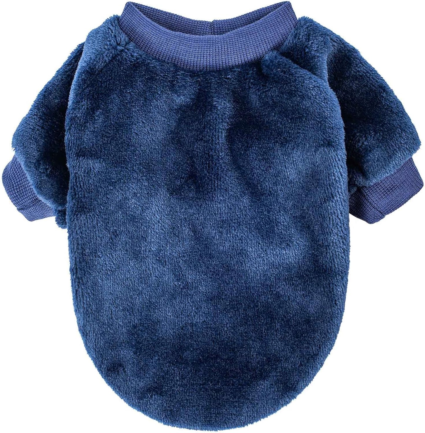 Dog Sweater, 3-Pack Dog & Cat Clothes, Ultra Soft and Warm Pet Jackets XXS XS for Small Dogs Boy & Girl, Winter Pet Apparel Costumes, Puppy Outfits (Grey,Blue,Dark Blue, Small)